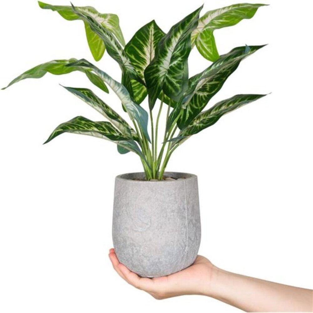 16'' Fake Plants Artificial Greenery Faux Plants Office Desk Home Bathroom Decor